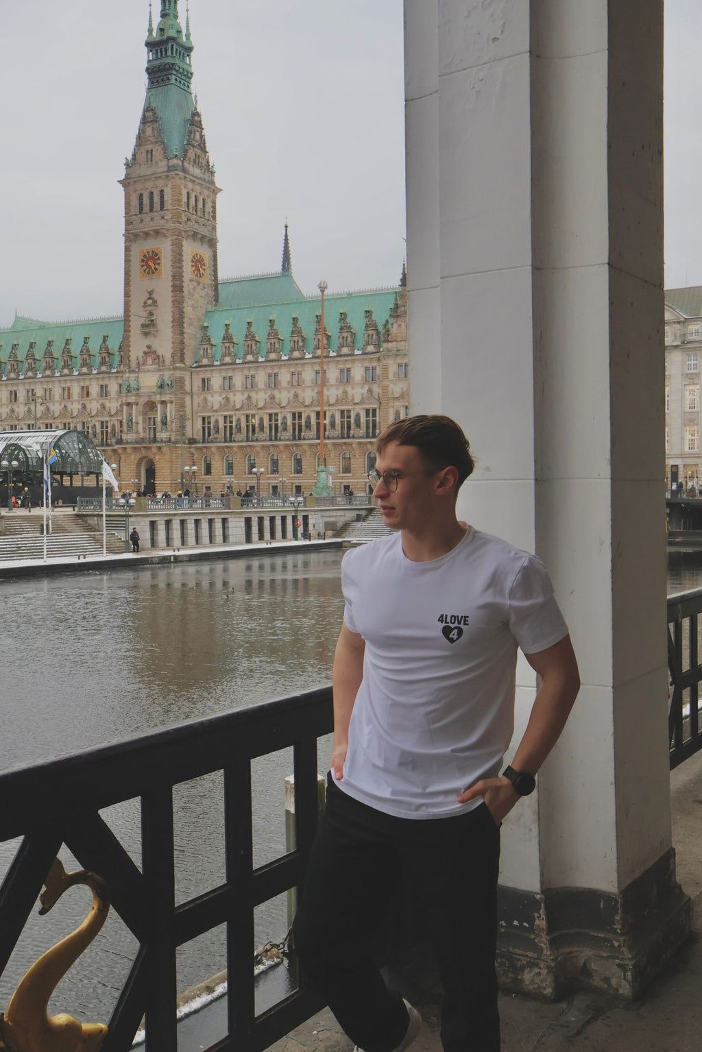 4LOVE Signature Tee - White